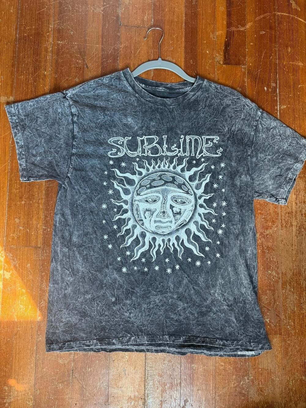 Sublime Sun Logo Acid Wash Band T-Shirt Medium